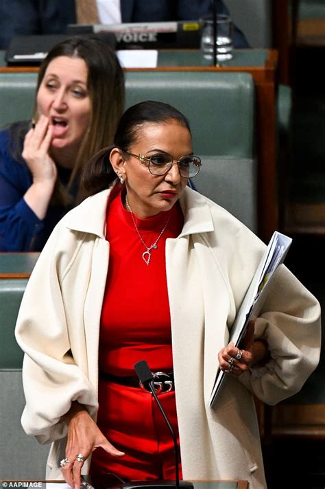 Labor minister Anne Aly wears 5 Gucci belt as she addresses 